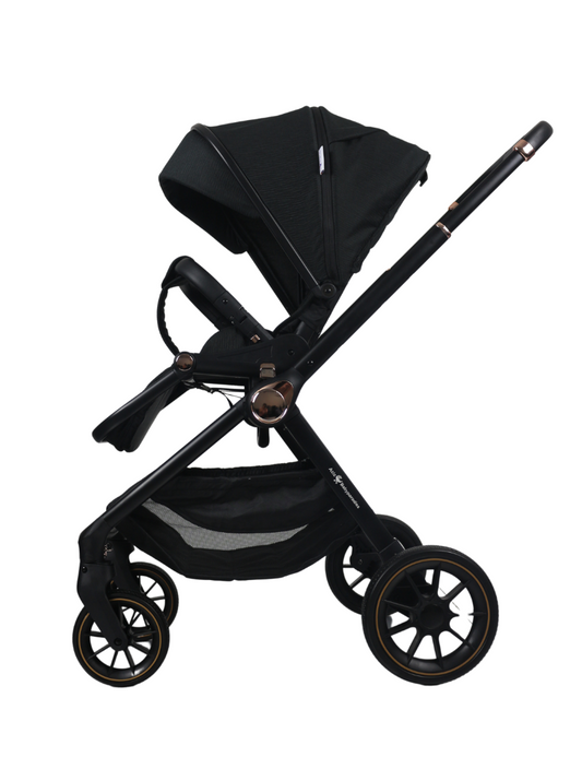 Aziz-Babyparadies: Newyoo Compact Reversible Kinderwagen (Schwarz)