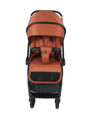 Aziz Babyparadies Luxury Travel System Baby Stroller 3-in-1  Carrycot and Car Seat  (Orange)