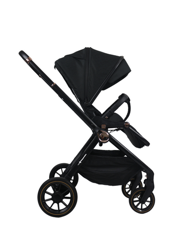 Aziz-Babyparadies: Newyoo Compact Reversible Kinderwagen (Schwarz)